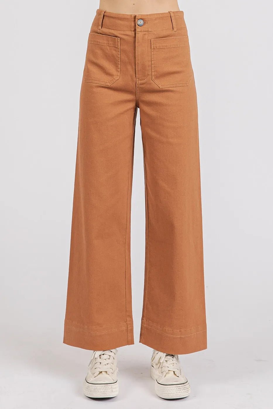 Mittoshop Twill Patch Pocket High Rise Wide Leg Pants - Bela Fils BoutiqueBela Fils Boutique